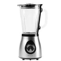 Aiwa Licuadora 5 Velocidades Con Vaso De Vidrio Acero Inox.