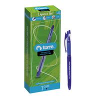 Torre Bolígrafo Gel Borrable Azul x10ud