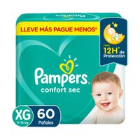 Pampers Pañal Confort Sec XG x 60 Ud