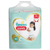 Pampers Pañal Pants Premium Care XG x 52 Uds