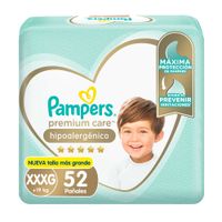 Pampers Pañal Premium Care XXXG x52 Uds