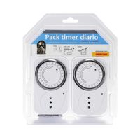 Temporizador eléctrico Pack 2 timer diario House Safe