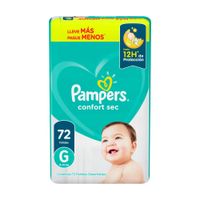 Pampers Pañal Confort Sec G x 72 Uds