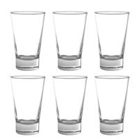 Set 6 Vasos Altos De Vidrio 394mL Modelo London Jugo Agua