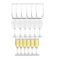 Set 18 Vasos Copas Vidrio Transparente Cristar Celebraciones
