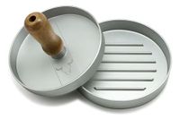 Prensa Molde Para Hamburgesas 11cm Cocina Wayu Asado Bbq Plateado