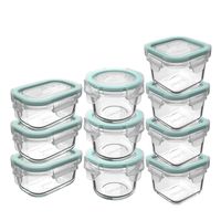 Set 10 Contenedores Hermeticos Allegra Recipiente De Vidrio