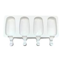 Moldes De Silicona Para Helados Molde Paletas Helado 4 Blanco