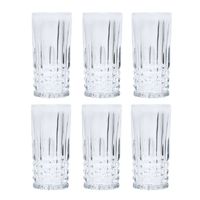 Display 6 Vasos Altos Modelo Birmingham De 360mL Trago Jugo