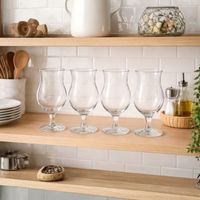 Set 4 Copas Cerveceras Premium Praga 442mL Cristar Beer