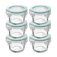 Set 6 Contenedores Hermeticos Allegra Vidrio 165mL Redondo
