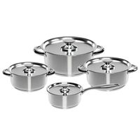 Bateria Cocina Wens 8 Piezas Acero Inoxidable Cocina 460-8SS