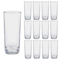 Set 12 Vasos Lexington Altos 334mL Cristar Elegante Vidrio