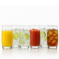 Set 6 Vasos Altos Modelo Napoles 390mL Jugos Tragos Bebida