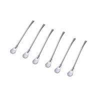 Pack 6 Bombillas Para Mate Acero 17cm Reutilizable