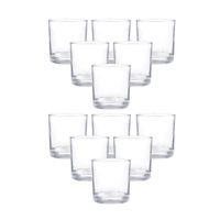 Set 12 Vasos Lexington Bajos 311mL Cristar Elegante Vidrio