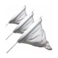 Set 3 Coladores 10 12 14cm Tela Café Grano Vegetales Yogurt