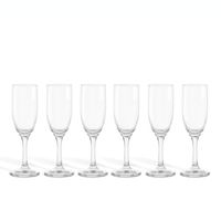Set 6 Copas Champagne Modelo Versalles 176mL Espumante