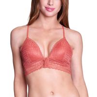 Sostén Bralette Encaje Broche Delantero 3861