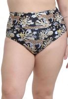 Bikini calzón pin up doble uso estampado amarillo