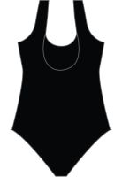 Traje de baño mujer reductor clásico negro