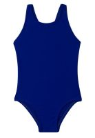 Traje de baño deportivo de niña azul