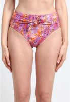 Bikini calzón con amarra estampado naranja