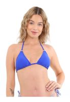 Bikini triangulo argolla azul
