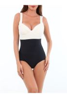 Traje de baño reductor beige