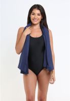 Toalla de microfibra mediana 150x75 cm azul marino