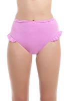 Bikini calzón con vuelos morado