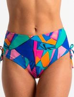 Bikini calzón cadera ajustable estampado azul