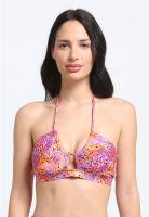 Bikini bandeau pretina estampado