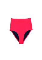 Bikini calzón tiro alto color rojo