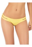 Bikini calzón con calados laterales amarillo