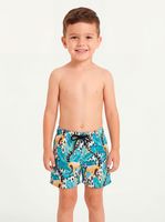 Traje De Baño Estampado Animales Short Niño