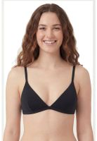 Bikini triangulo básico ajustable negro