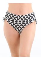 Bikini calzón cadera ajustable estampado beige