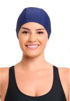 Gorro de natación de lycra azul Marino
