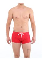 Traje de baño short bóxer para hombres rojo