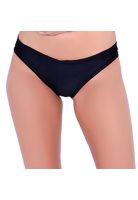 Bikini calzón tanga arruchada color negro