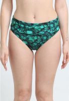 Bikini calzón pin up doble uso estampado verde