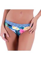 Calzón bikini con pinza estampado verde