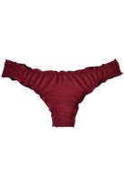 Bikini calzón tanga arruchada color rojo