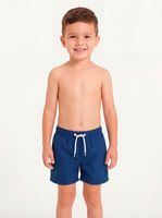 Traje de baño azul marino short niño