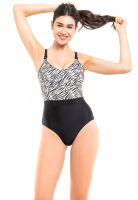 Enterito reductor con corte estampado blanco