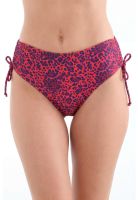 Bikini calzón ajustable caderas animal print brillante