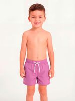 Traje de baño morado short niño