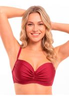 Bikini sostén con copa blanda c-d rojo brillante