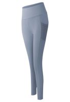 Calza con bolsillo de malla gris claro